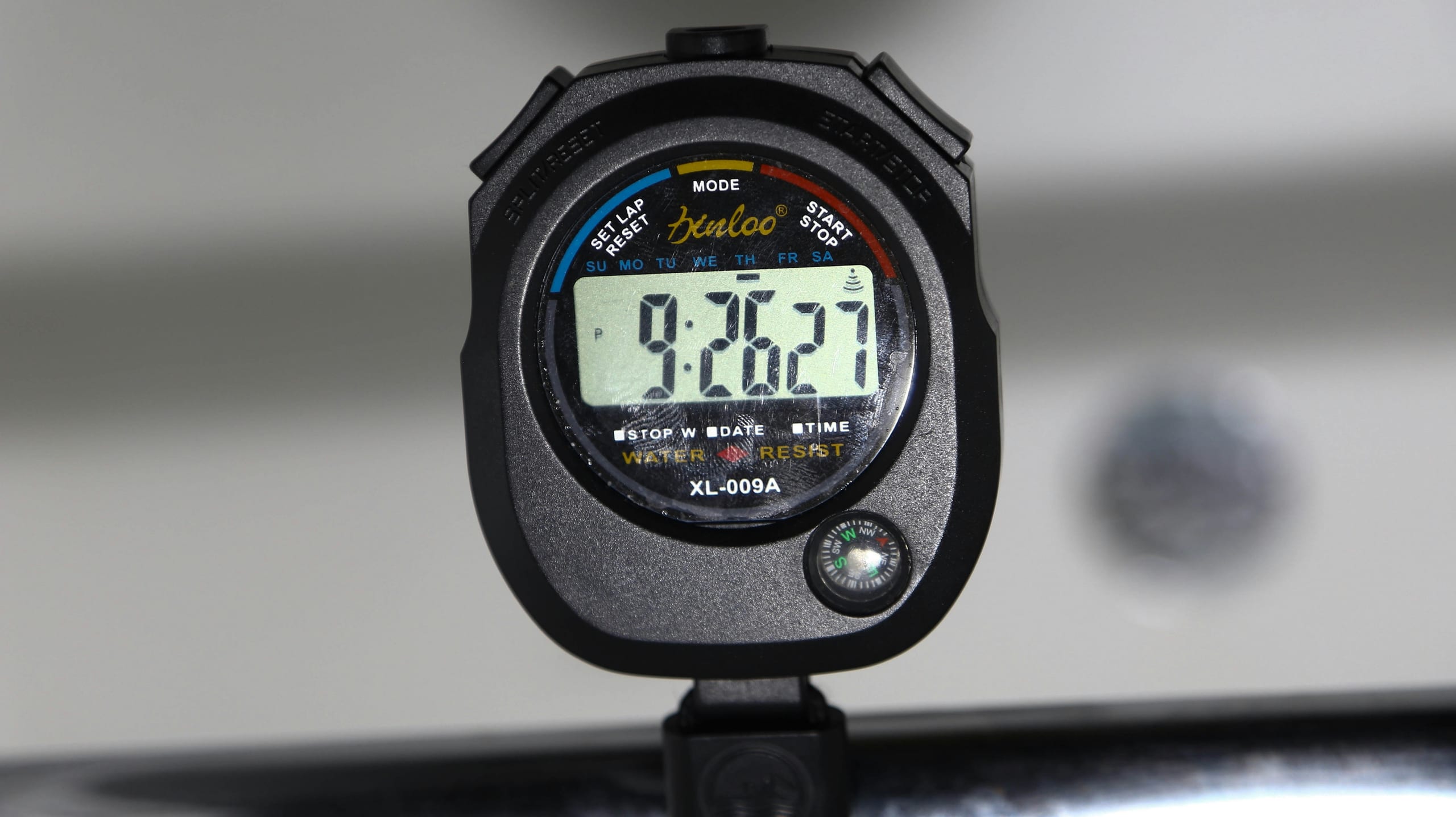 Split Multi-Lap Coaching Stopwatch — 100-lap memory stopwatch with a splash-resistant case and backlit display.